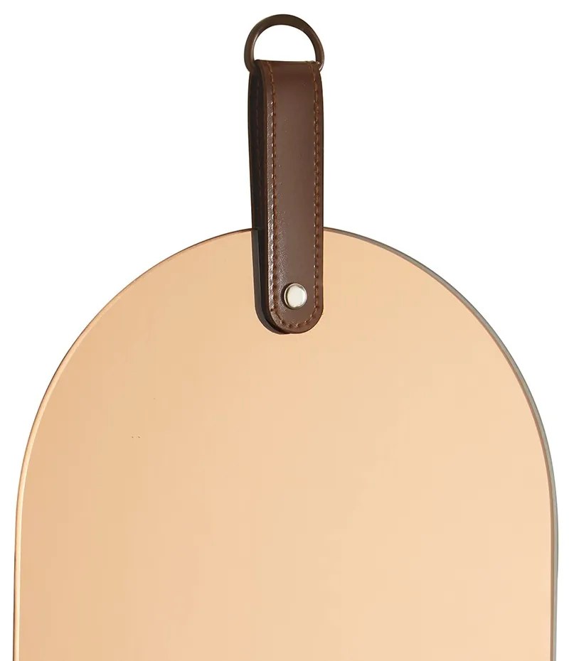 Espelho Elipse em Vidro Cobre 25x25 cm - D'Rossi