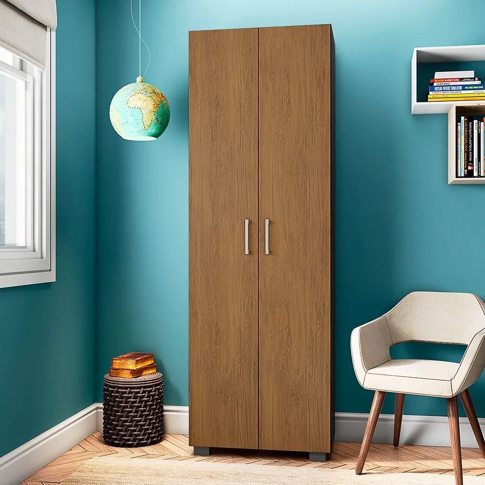 Estante de Livros para Escritório Home Office Portas Grandes Alf Freijó G47 - Gran Belo