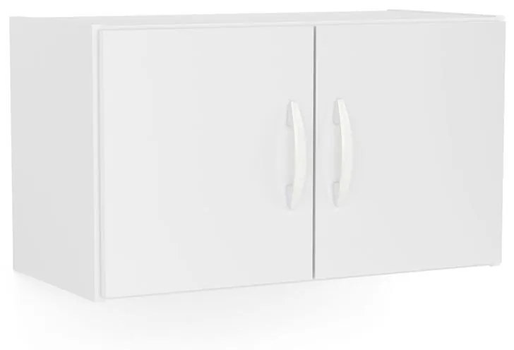 Armário De Parede Aéreo Lavanderia 2 Portas - Branco