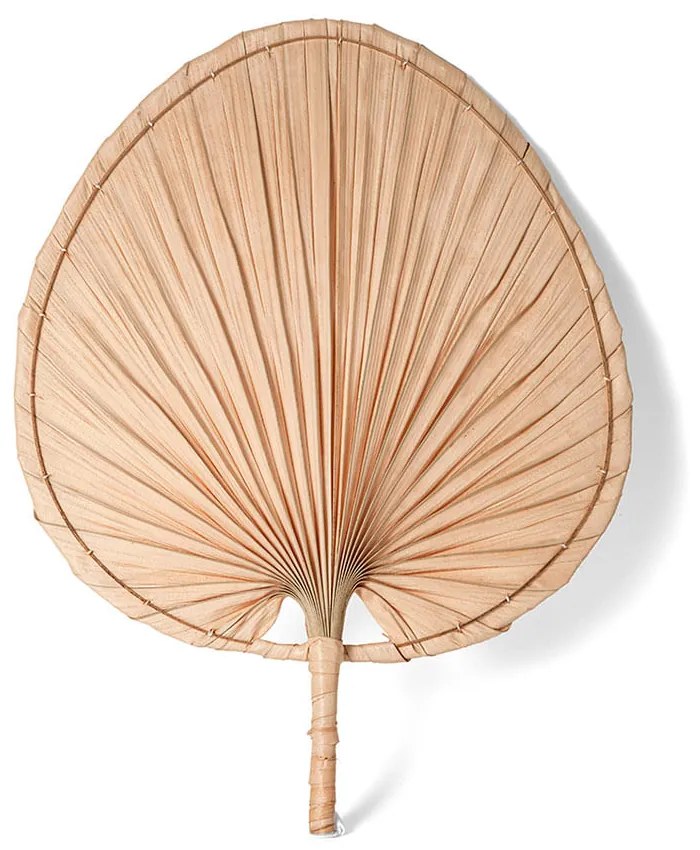 Adorno de Parede Folha em Fibra Natural - 53cm