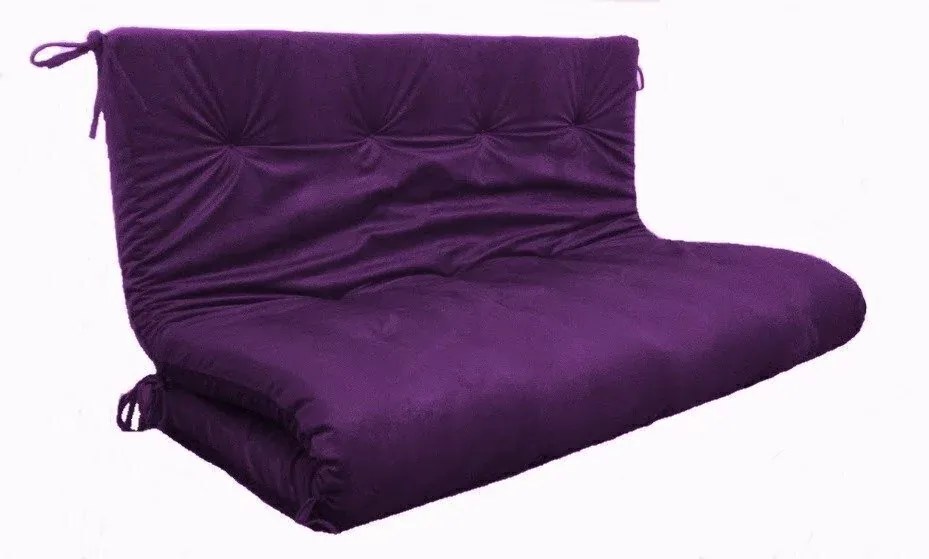 Colchonete Futon Dobravel Enrolavel 175X100X13Cm Luxo Orthovida (Preto)