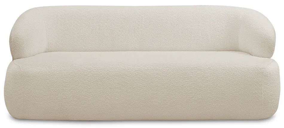 Sofá Decorativo 2 Lugares Charlote 180cm Sala de Estar Pés em Madeira Bouclê Bege G88 - Gran Belo