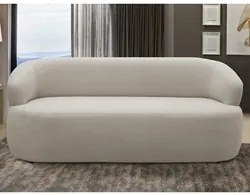 Sofá 3 Lugares Living Orgânico Sala de Estar 170cm Conka F05 Boucle Be