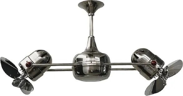 Ventilador De Teto Aco Cromado 220V Duplo Dinamico