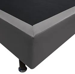Base Box para Cama Viúva 128x188cm Liz S05 Sintético Cinza - Mpozenato
