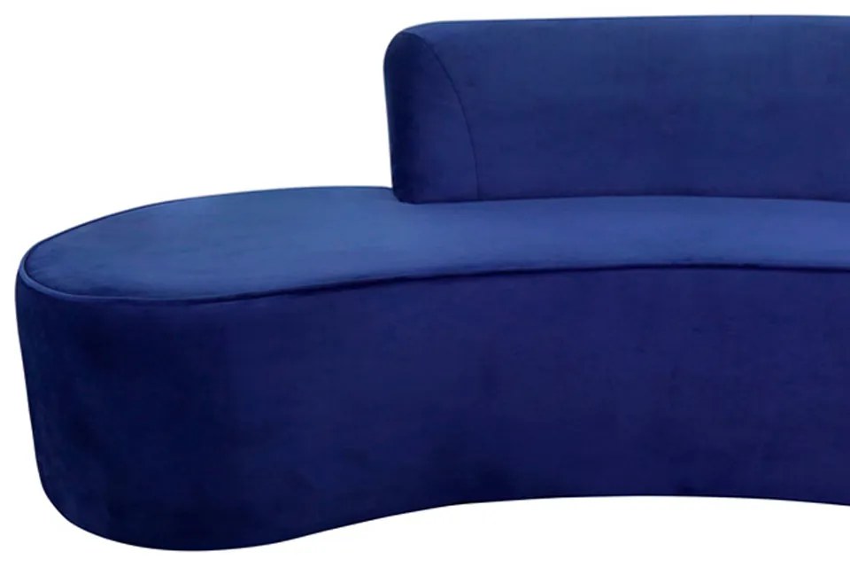 Sofá 3 Lugares Eros D07 Curvo 210cm Braço Direito Veludo Royal - D'Rossi