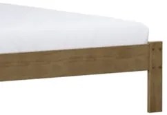 Cama Casal 140cm Pé Madeira Maciça Renzo Freijó F07 - Mpozenat