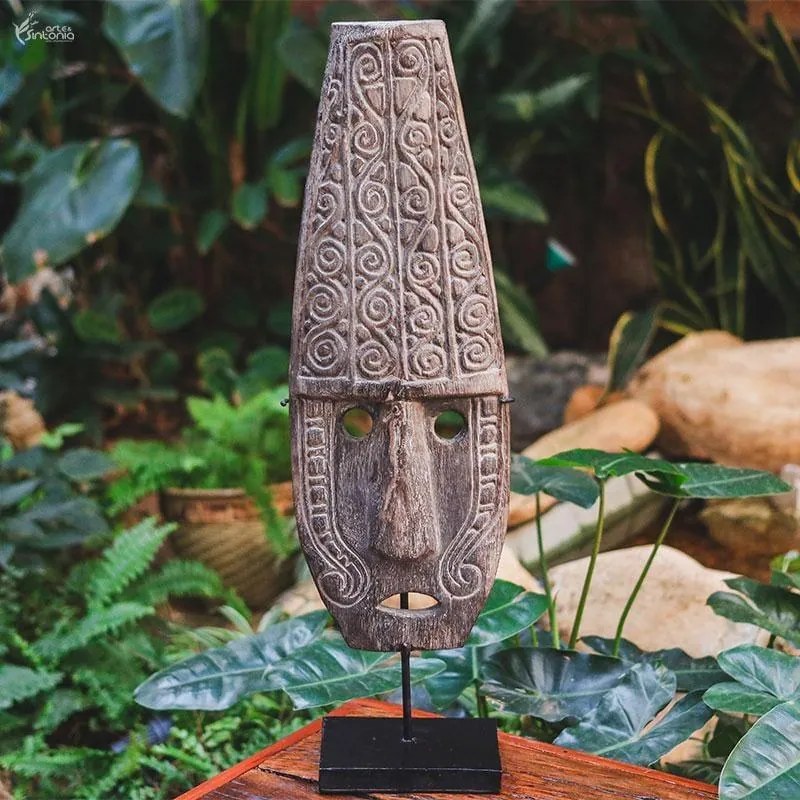 Máscara de Madeira Timor Leste 64cm