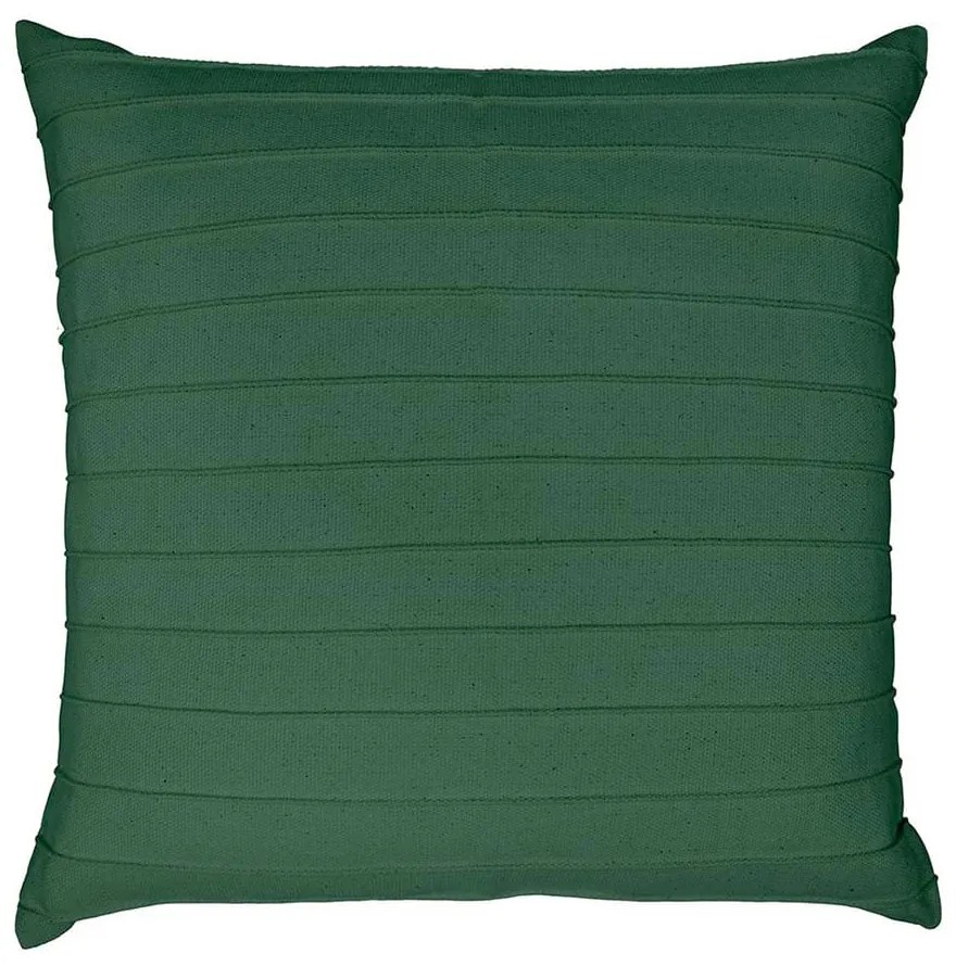 Capa de Almofada Drapeada Musgo - 50X50cm - Capa de Almofada Drapeada Musgo 50x50cm