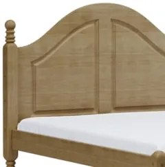 Cama Casal 140cm Com Cabeceira Pé Madeira Eduarda Freijó F07 - Mpozena