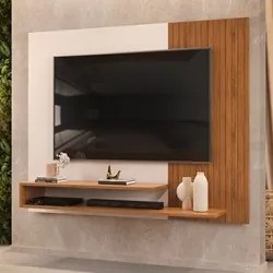 Painel Para Tv Até 50 Polegadas Nando D04 Freijó/Off White - Mpozenato