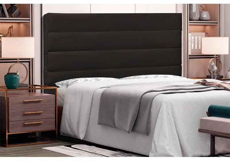 Cabeceira Cama Box Casal 140cm La Italiana Corano Marrom - Sheep Estofados - Marrom