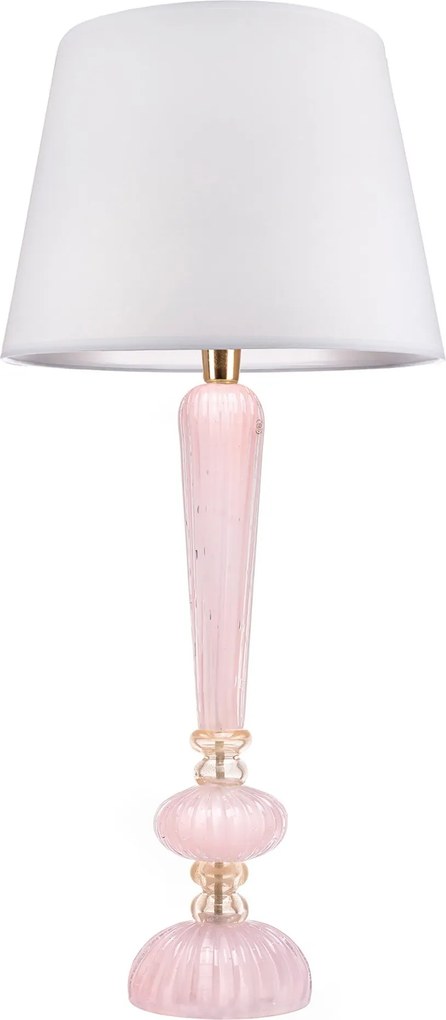 Abajur Murano Firenze C/ Detalhe Ouro - Champagne  Champagne