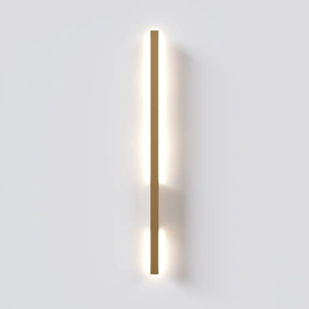 Arandela Vertical Small Slim 02X05X58Cm Led 13W 3000K - Qimporta Ar252... (PRETO)