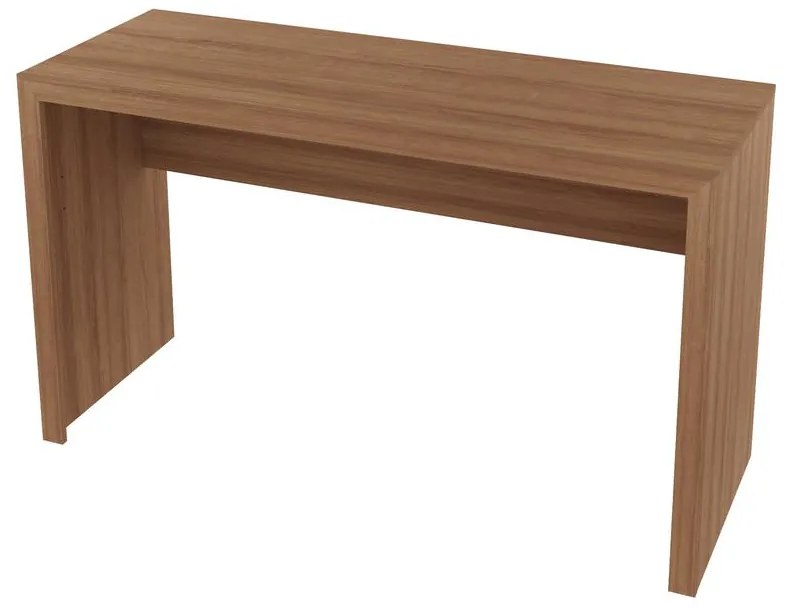 Mesa 127x46cm Escrivaninha Escritório Home Office Amêndoa