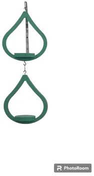 Suporte de Plantas Pingo D'agua Duplo Pequeno Turmalina Woodyou