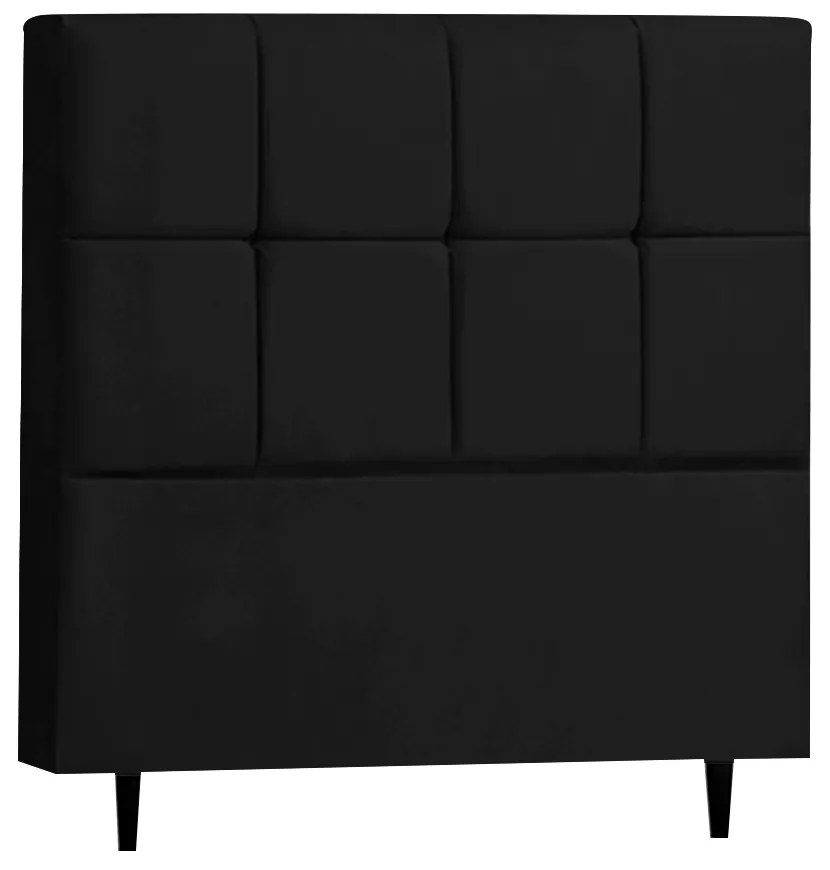 Cabeceira Roma para Cama Box Queen 160 cm Suede I02 - D'Rossi - Preto