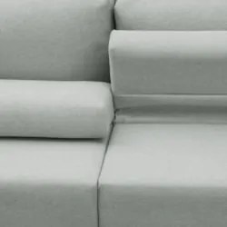 Sofá Retrátil Reclinável 210cm Sinna F05 Linho Cinza Claro - Mpozenato