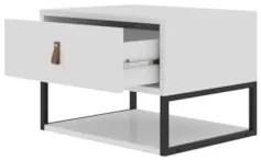 Mesa De Cabeceira Para Quarto 1 Gaveta Sigma C14 Branco - Mpozenato