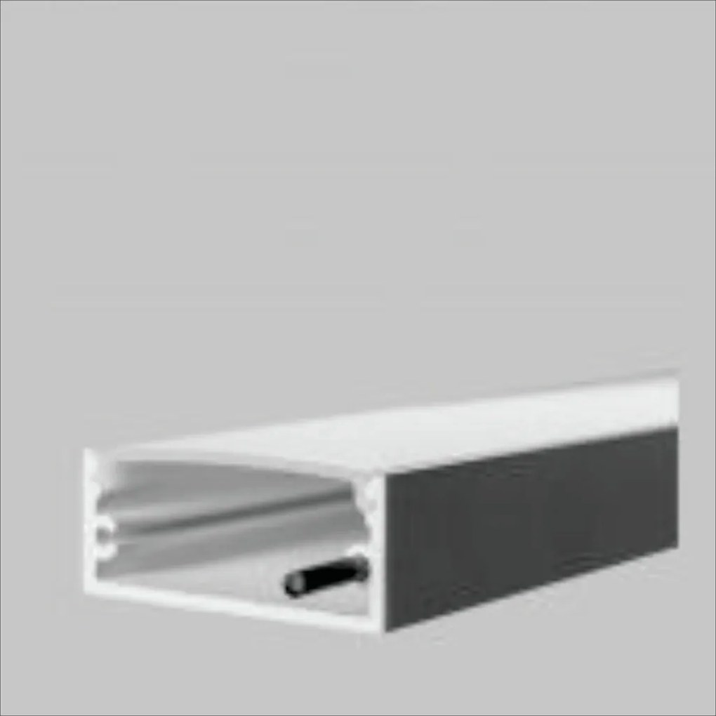 Perfil Sobrepor Para Fita Led Wood 300Cm 1,7X300X1,0Cm | Usina 30760/3... (BT - Branco Texturizado)