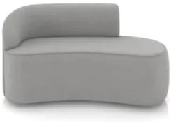 Sofá 2 Lugares 140cm Wendi e Poltrona Steve Suede Cinza I01  - Mpozena
