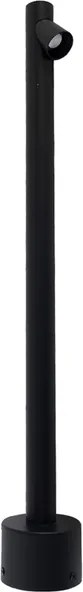 Balizador Led Aluminio Preto 4W 38 3000K 60Cm Ip65 Way