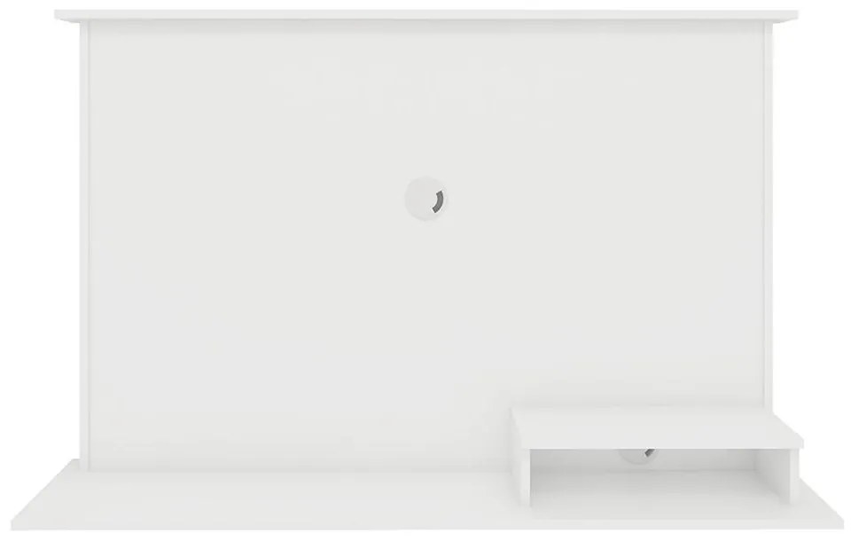 Painel Para TV Até 47" 1 Nicho 2 Prateleiras Premium Branco