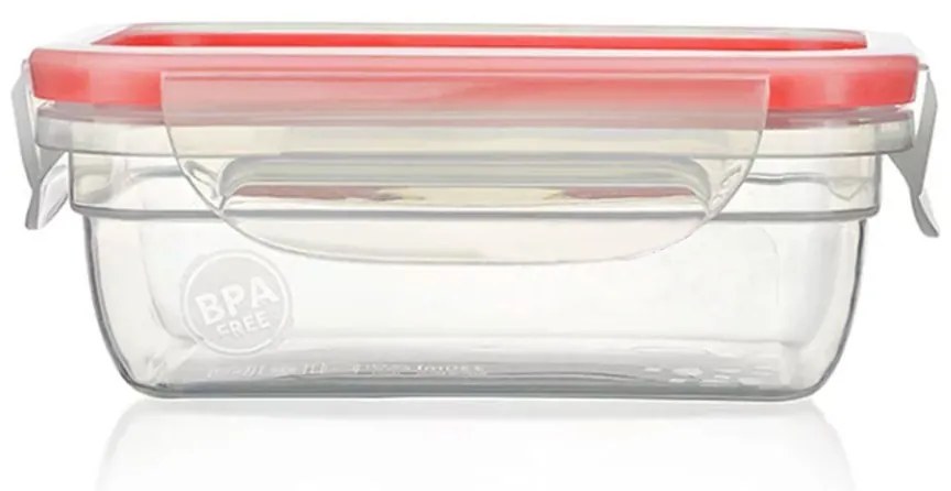 Pote com Travas 330ml - Vermelho