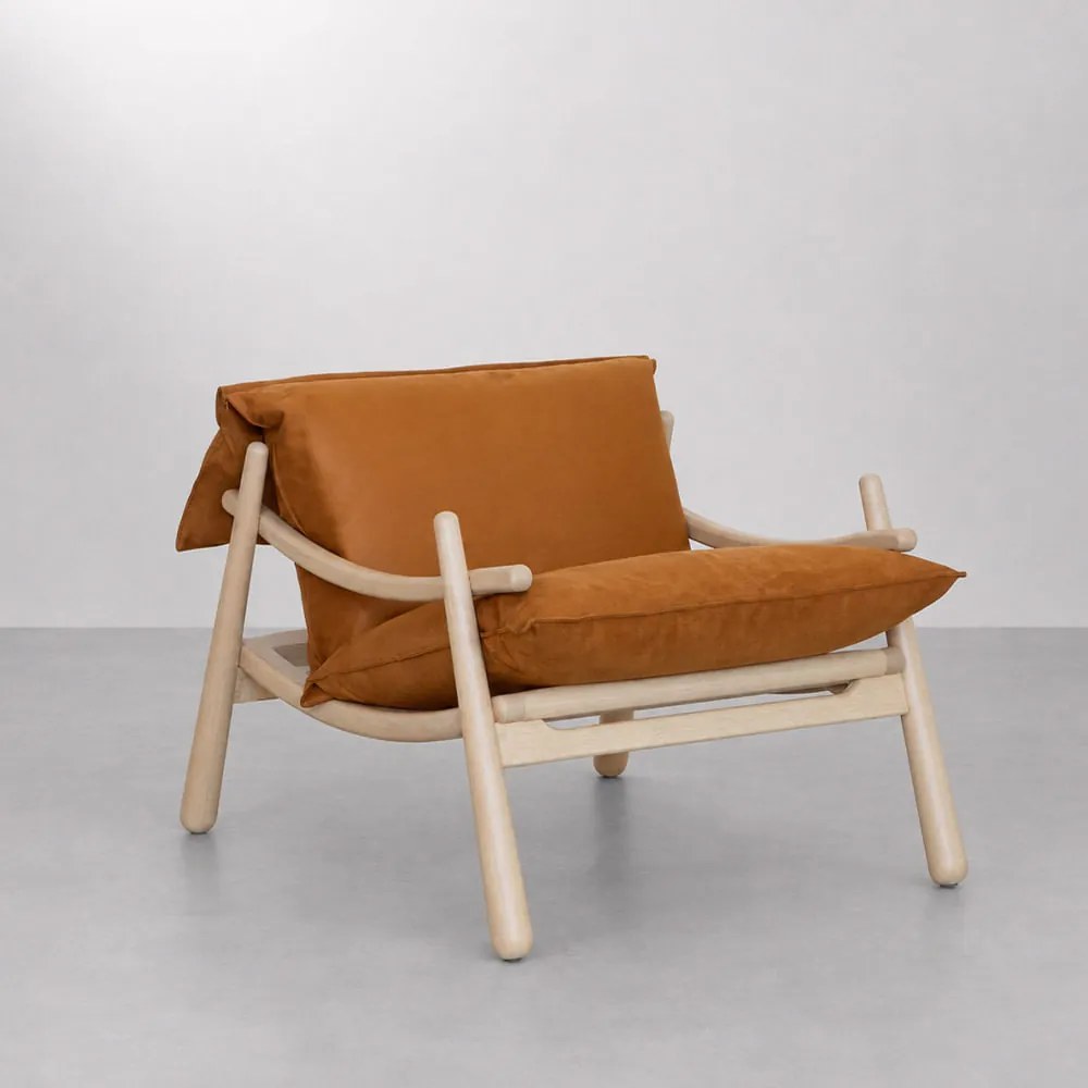 Poltrona Smooth Nozes e Caramelo - Poltrona Smooth - Nozes e Caramelo