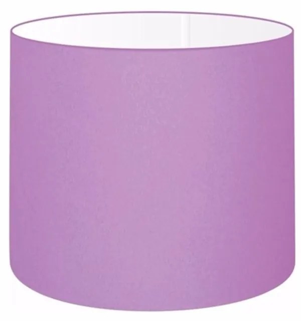 Cúpula em tecido cilíndrico abajur luminária cp-4143 35x25cm lilás