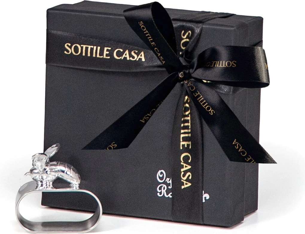 Anel de Guardanapo Abelha Prata