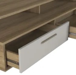 Estante Painel TV 75 Pol com LED 200cm Dolphin Mel/Arenas A05 - Mpozen