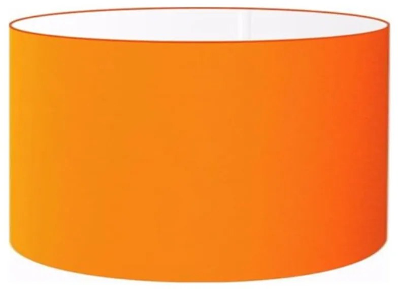 Cúpula Abajur Cilíndrica Cp-7024 Ø50x25cm Laranja