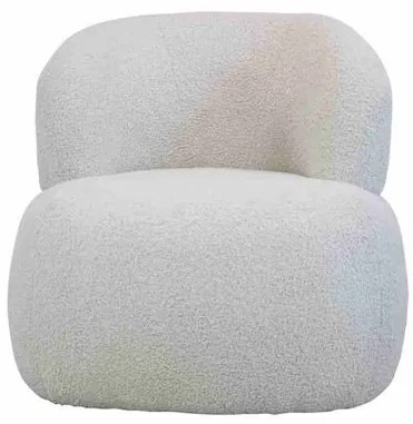 Poltrona Florence com Base Fixa em Sheepskin Areia 73 cm - 66843 Sun House
