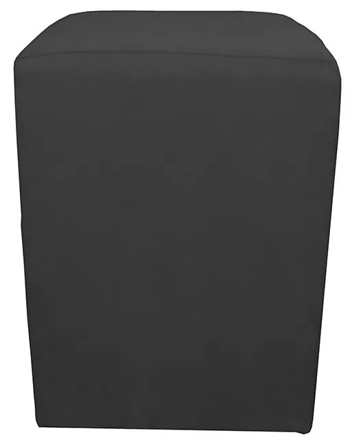 Puff Decorativo Dado 32 x 32 cm Suede Preto