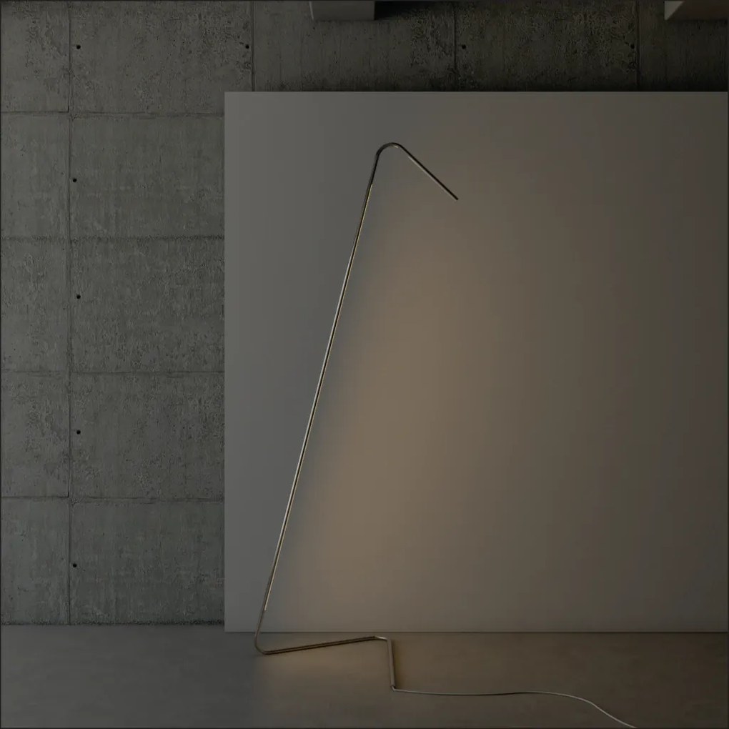 Luminária De Chão Clips 54X170Cm Led 25W Por Waldir Junior - Usina 510... (FN-F - Fendi Fosco, 3000k, 110v)