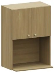 Armário de Cozinha 60cm Com Nicho Micro-ondas Mirella Freijó L01 - Mpo