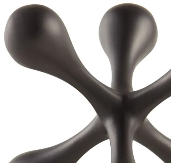 Enfeite Decorativo Em Poliresina Preto 13,5x14 Cm - D'Rossi