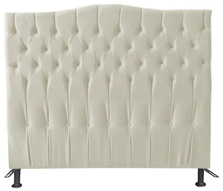 Cabeceira Cama Box Casal King 195cm Capitonê Sofia Suede Bege - Sheep Estofados - Bege
