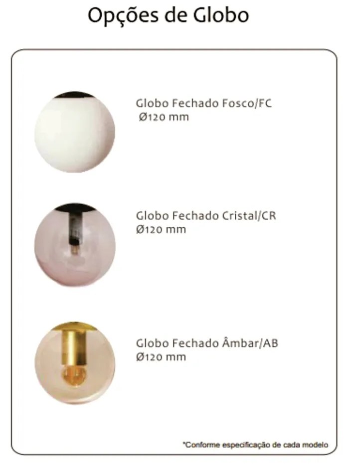 Luminaria De Chão Zucca Ø24,5X161Cm 2Xg9 / Globo Ø12Cm / Coluna | Usin... (TT-M Titânio Metálico, CLEAR)