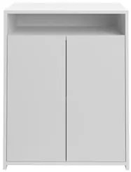 Conjunto Escritório Home Office 4 Peças Look A06 Branco/Ipê - Mpozenat