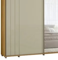 Guarda Roupa Casal 278cm 2 Portas 4 Espelhos Mya Opala/Cumaru Z10 - Mp