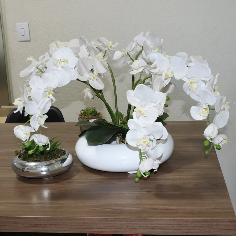 Bacia Decorativa Redonda P Branco G07 - Gran Belo