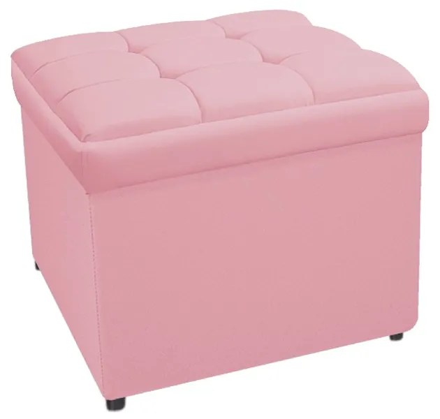 Calçadeira Copenhague 90 cm Solteiro Suede Rosa Bebê - ADJ Decor