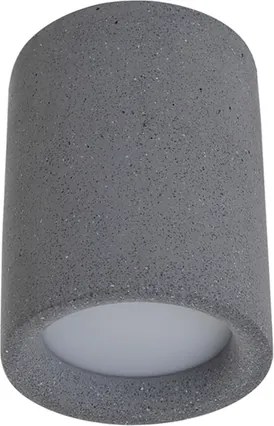 Plafon Led De Sobrepor Cimento Cinza 8w 3000k Stone