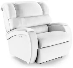 Poltrona do Papai Reclinável Kalie Power Touch USB FH9 PU Branco - Mpo