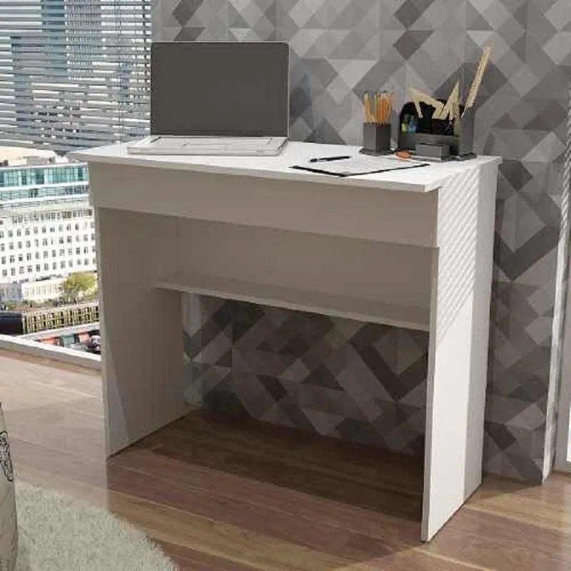 Mesa De Computador/escrivaninha Bho 21 - Branco