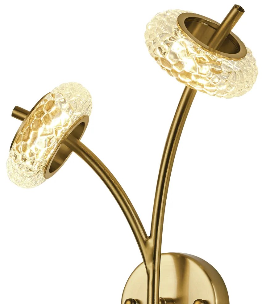 Arandela Torcello 33X20Cm Led 6W 3000K Bivolt Dourado Escovado - Usina...