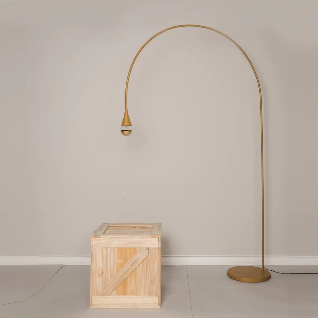 Luminária De Chão Jazz Pivô Base Piso 38X224X130Cm 1Xe27 - Usina 52010... (AO-F - Azul Oceano Fosco)