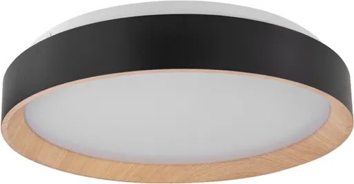 Plafon Led De Sobrepor Aluminio 24W 3000K Eve - PRETO
